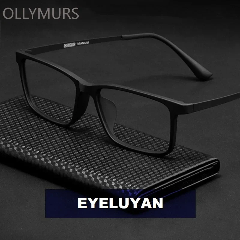 

KIZN Optical Glasses Frame for Men Women Titanium Flexible Legs with TR-90 Plastic Front Rim Eyewear Spectacles Frame 8085