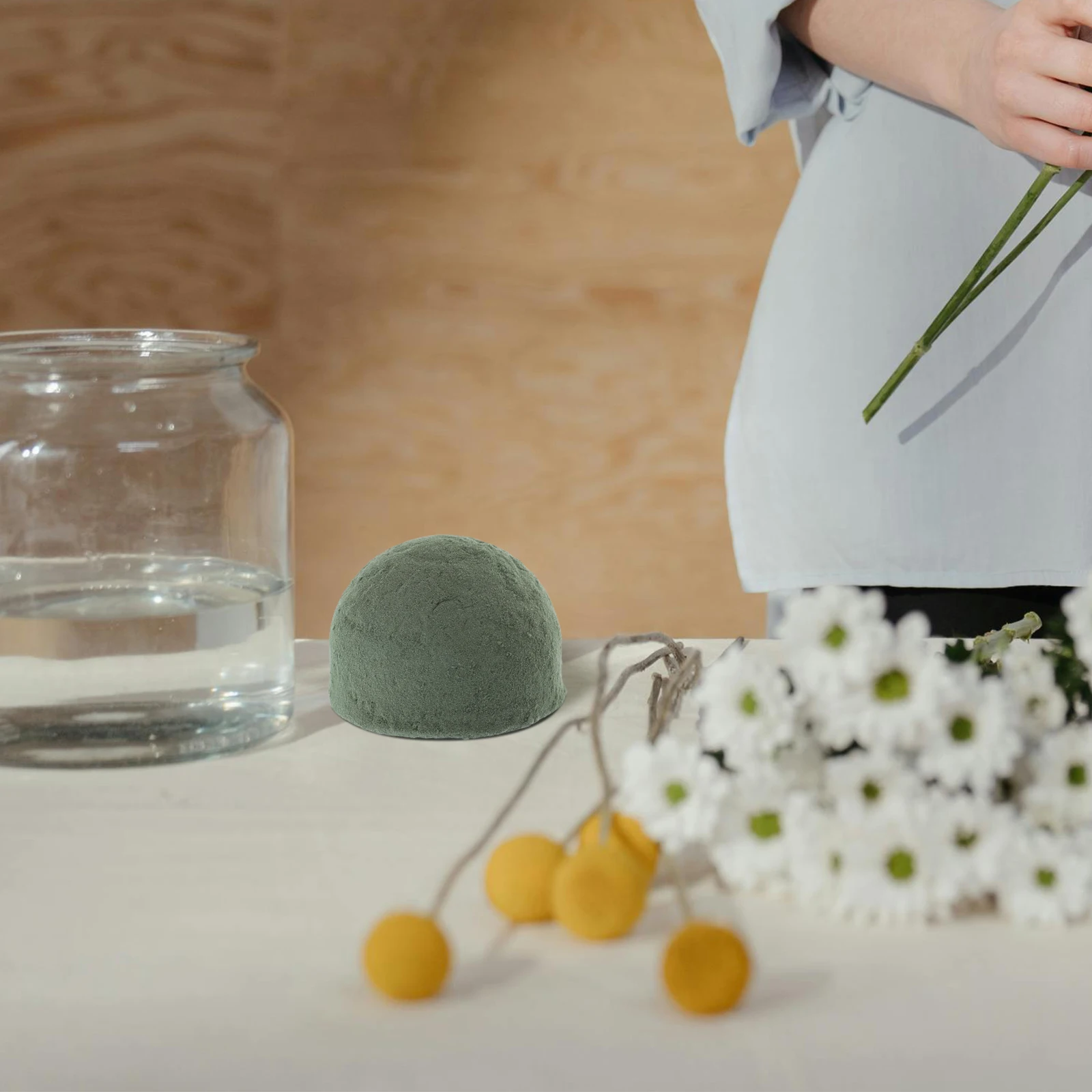 

Wedding Hemispherical Flower Mud Floral Arrangement Half Ball Blocks Bridal Bouquets Diy Wet Bricks Long Lasting Adhesive