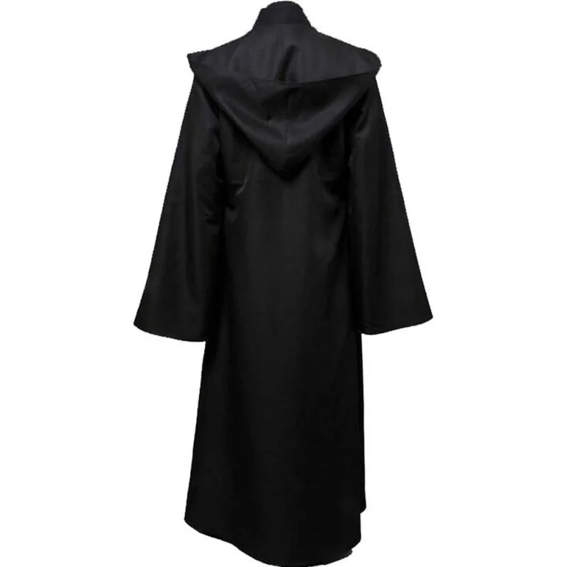 

❤️❤️❤️Mens Halloween Witch Cosplay Robe Costume Adult Hooded Cloak Cape,Black,Large❤️⭐️❤️