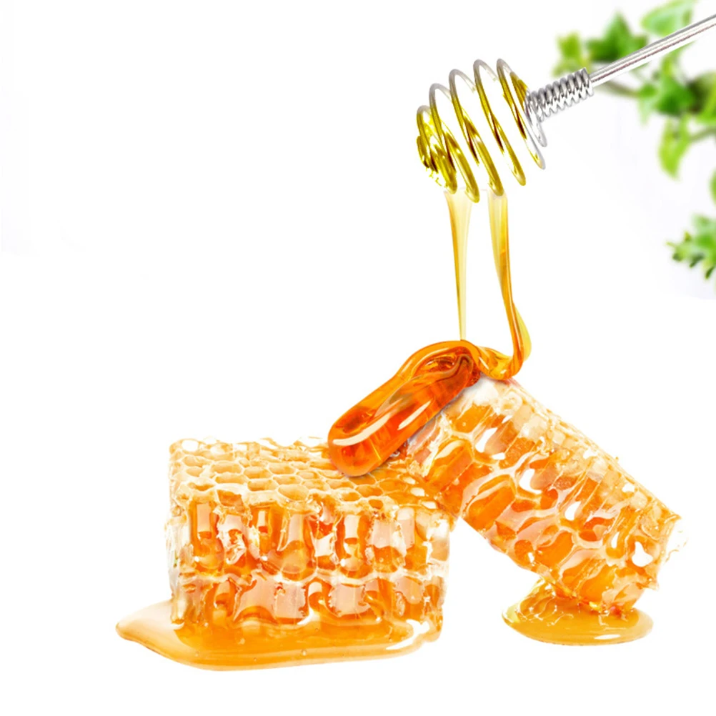 

4Pcs Stainless Steel Honey Stir Sticks Spherical Head Mirror Polished for Mixing Iced Coffee Lemonade Cocktail