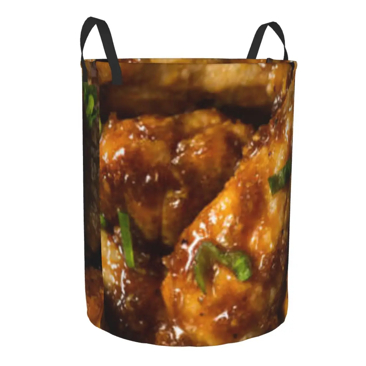 Chicken Wings With Dipping Sauce Laundry Basket Folding Dirty Clothes Toys Storage Bucket Household