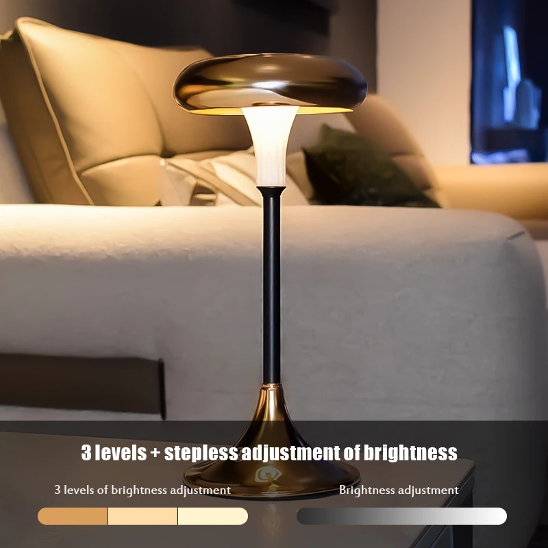 Dimmen Moderne Tragbare Restaurant Wohnzimmer Led Smart Cordless Tisch lampe Raum Lichter