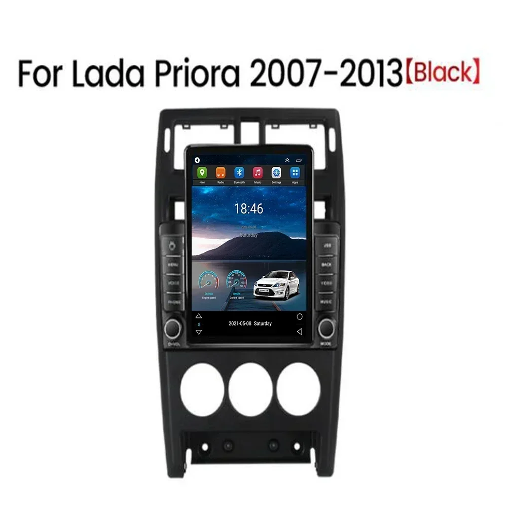 For Tesla Style 2Din Android14 Car Radio For Lada Priora 2007-2012 2013 Vesta tesla Multimedia Video Player GPS Stereo Carplay