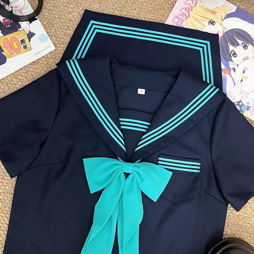 Studente giapponese Cos Jk Uniforme Set Vestito da marinaio Abbigliamento scolastico Jk Uniforme da marinaio Fuku Ragazze delle scuole superiori delle donne coreane Seifuku