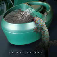 Reptile Automatic Water Drinking Fountain Lizard Chameleon Amphibian Terrarium Feeding Drinkers Water Dripper reptile accessory