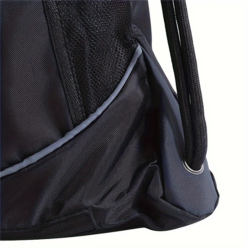 Portable Drawstring Basketball Backpack Mesh Bag Football Soccer Volleyball Ball Storage Bags Outdoor Sports Traveling Gym Yoga