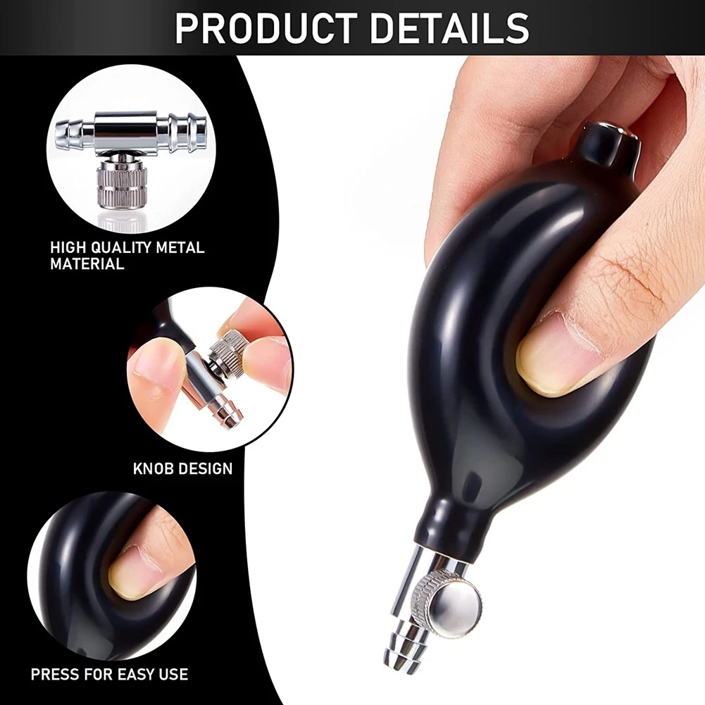 

ABAH-6 Pieces Replacement Inflation Bulb Pump Adjustable Hand Squeeze Pump Manual Sphygmomanometer Bulb