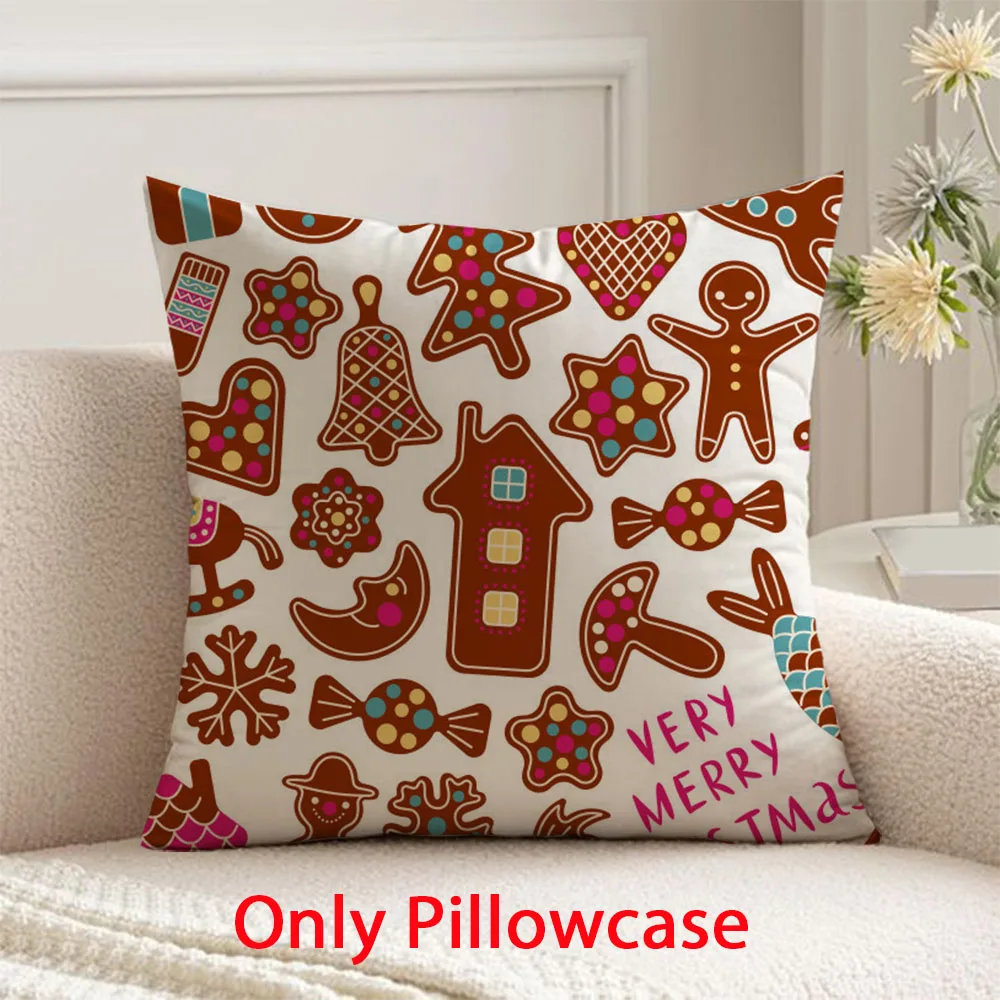 

Merry Christmas Pillow cover winter decorative 45x45 cushions cover for new year pillow case for Xmas Pillowcase