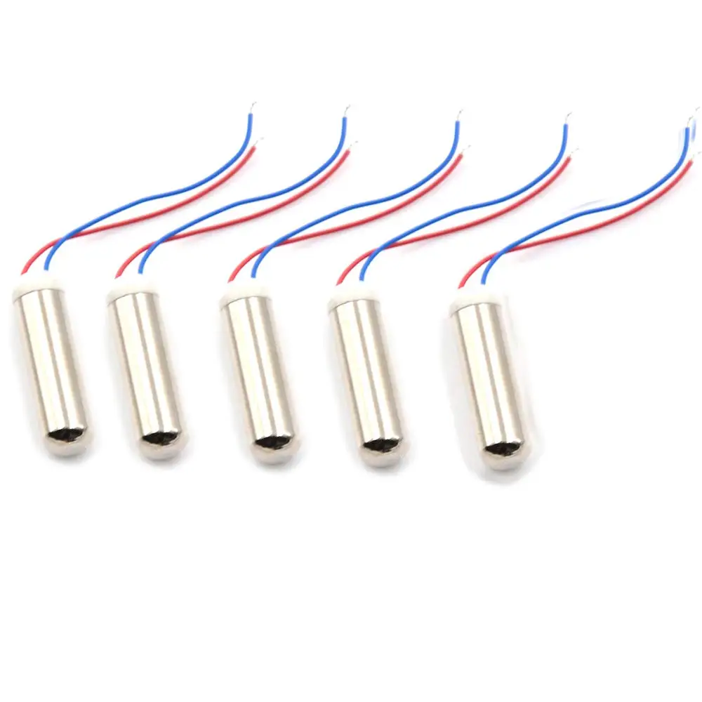 5Pcs 7x25mm DC Coreless Vibration Motor 1.5-3V 8000-16000RPM Built-in Vibration Motor for Electric Toothbrush Waterproof