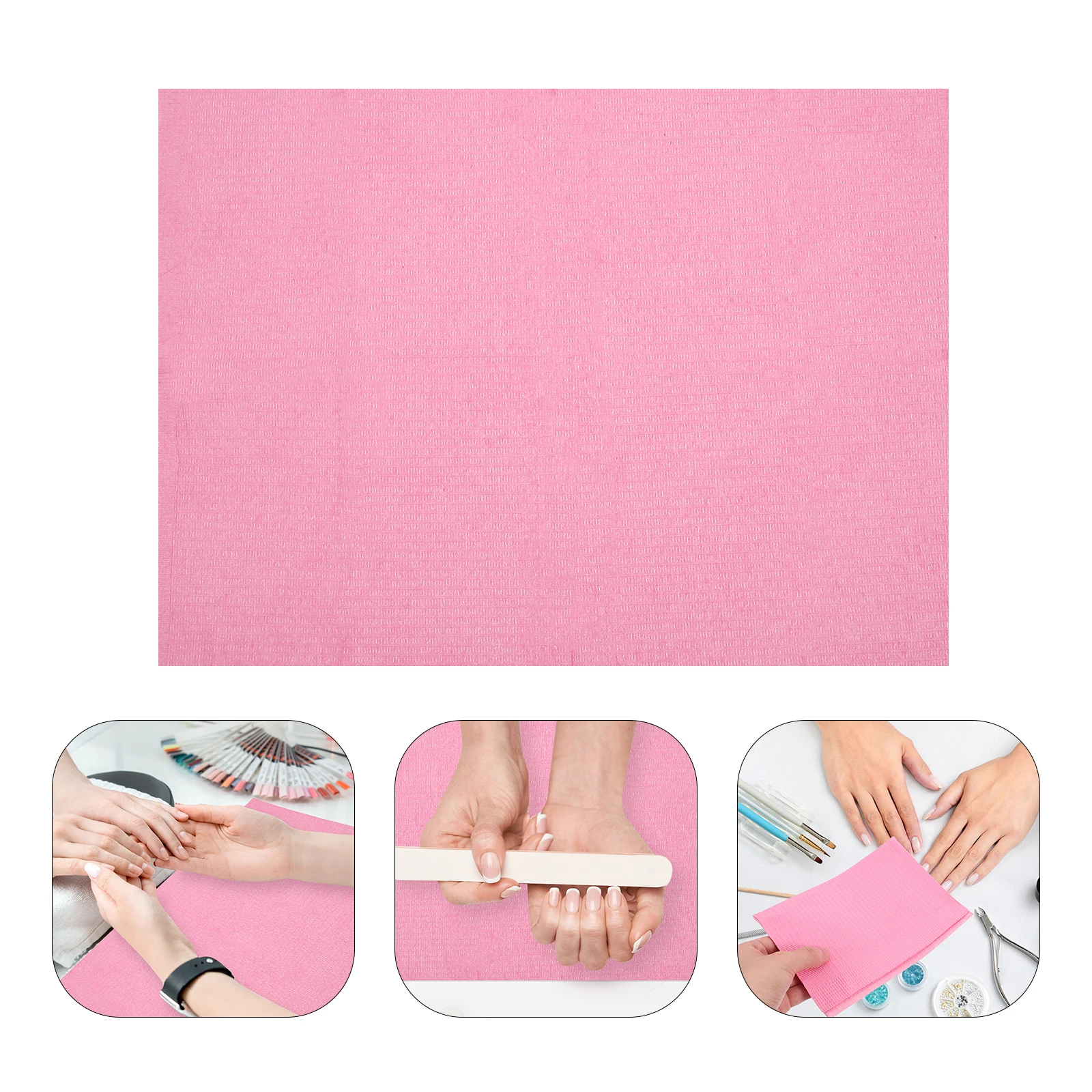 

125pcs Cleaning Gasket 457X324mm Deep Pink Disposable Tattoo Supplies Dental Bibs Table Covers Clean Pad Nail Towels Spa Sheets