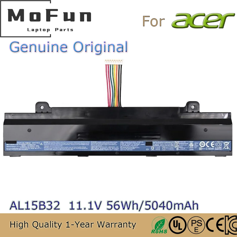 Brand New Original AL15B32 11.1V 56Wh Laptop Battery for Acer Aspire V15 V5-591G V5-591 Series T5000 N15Q12