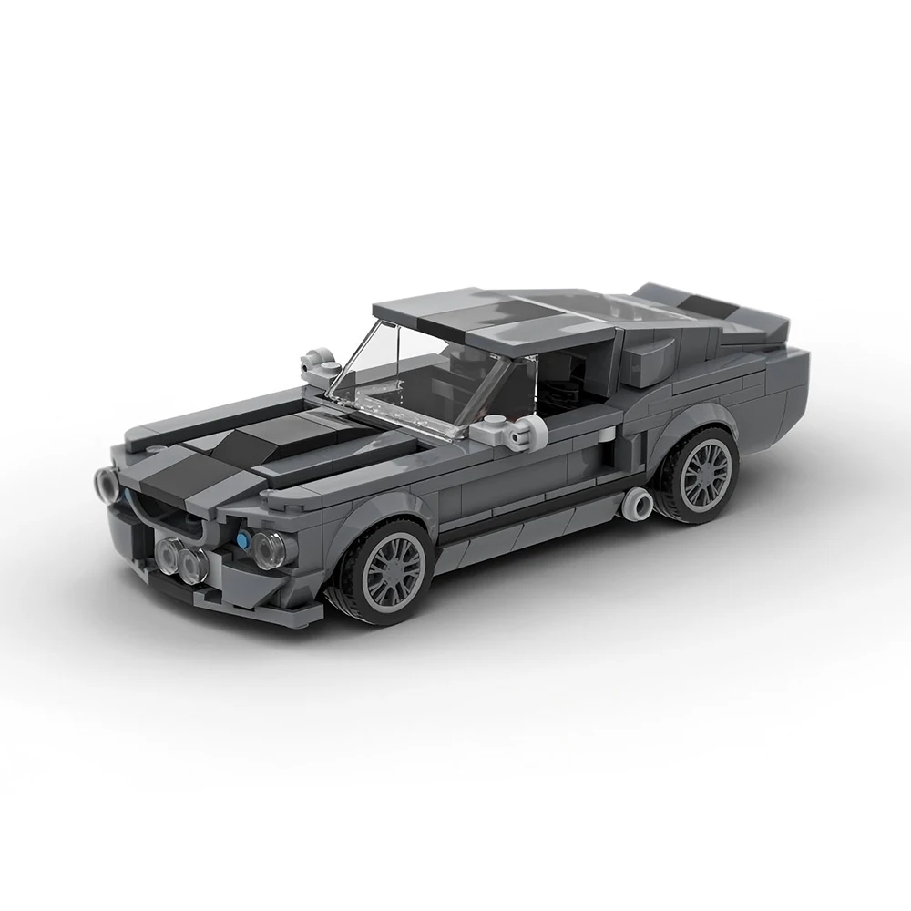 Image of Neue MOC-Geschwindigkeit ​ ​ Serie Stadtstraßen-Auto GT500 Modellbausatz DIY Modulares Sportwagen-Bausatz Kinderspielzeug Jungen Geschenkset