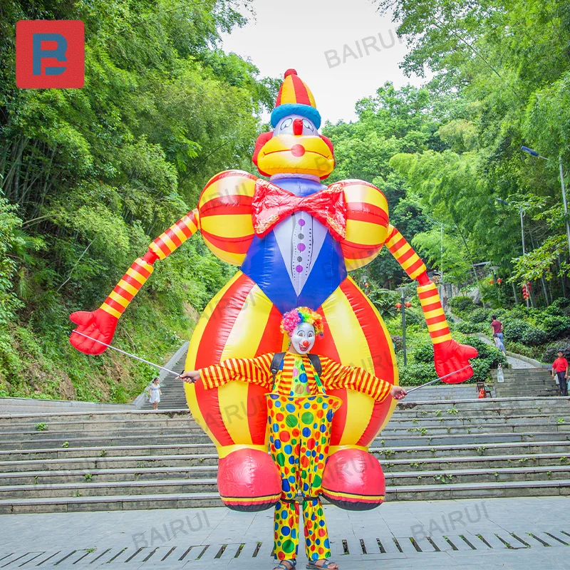 3.5m Giant Inflatable Clown Walking Joker Cartoon Parade