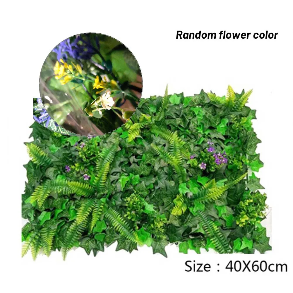 60X40CM Kunstmatige Groene Muur Landschap Huis Tuin Jungle Decoratie Super Planten Plastic Gazon Plant Hangende Gras Wandpanelen