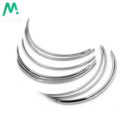 10 Pcs Veterinary Surgery Suture Needle Non-injured Suture Medical Suture Needle Pig Cattle Poultry Tool Veterinary Equipment
