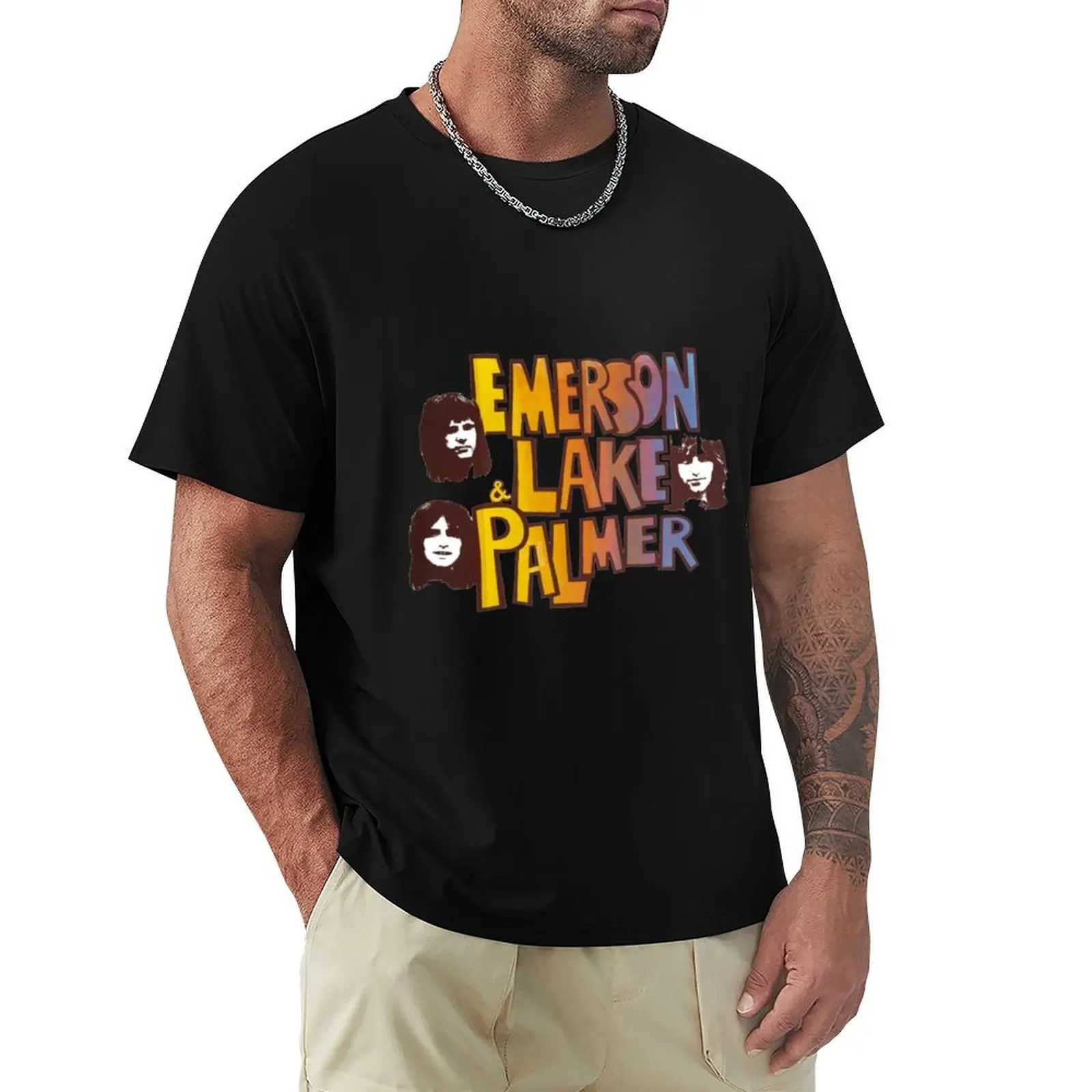 

Emerson Lake and Palmer- ELP band T-Shirt Casual Daily Outfit T-Shirt