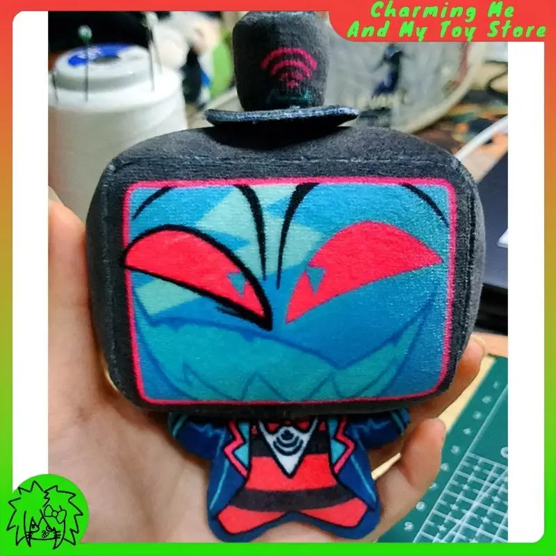 Hazbin Hotel Vox Alastor 10cm Plush Doll Knockoff Version  Alastor Cute Nunu Printed Style Companion Plush Toy Presale 15 Days