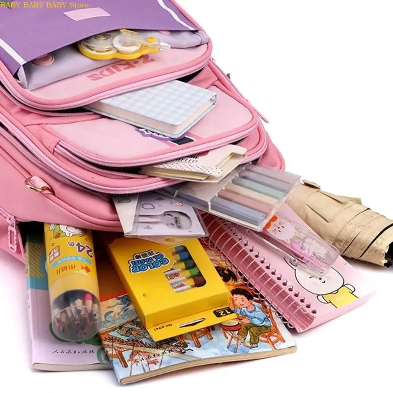

Q81A School Bag for Girls Laptop Backpack Casual Primary Daypack with Pencil Bag
