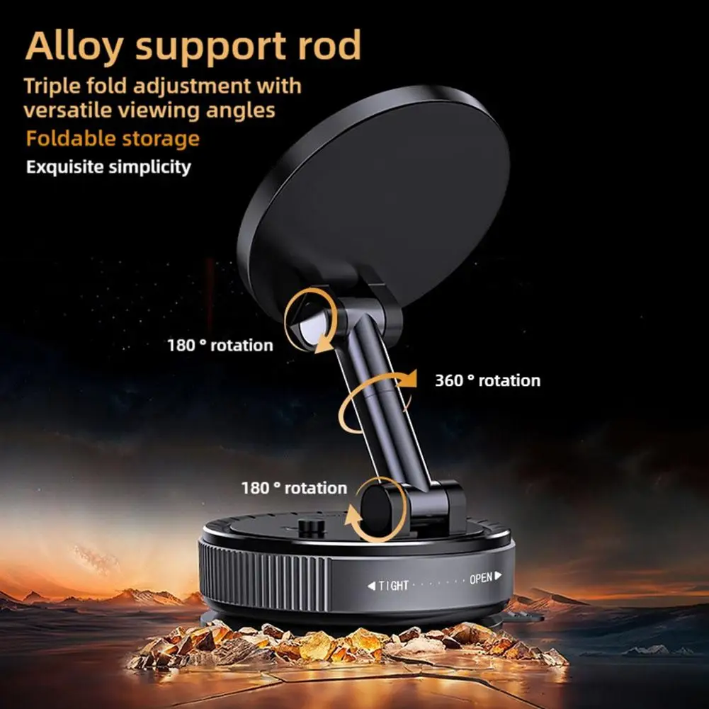 

Magnetic Suction Phone Holder Multifunctional Strong Cup Car Vacuum Magnetic Double-sided Phone Desktop Suction Holder Suct B3H8