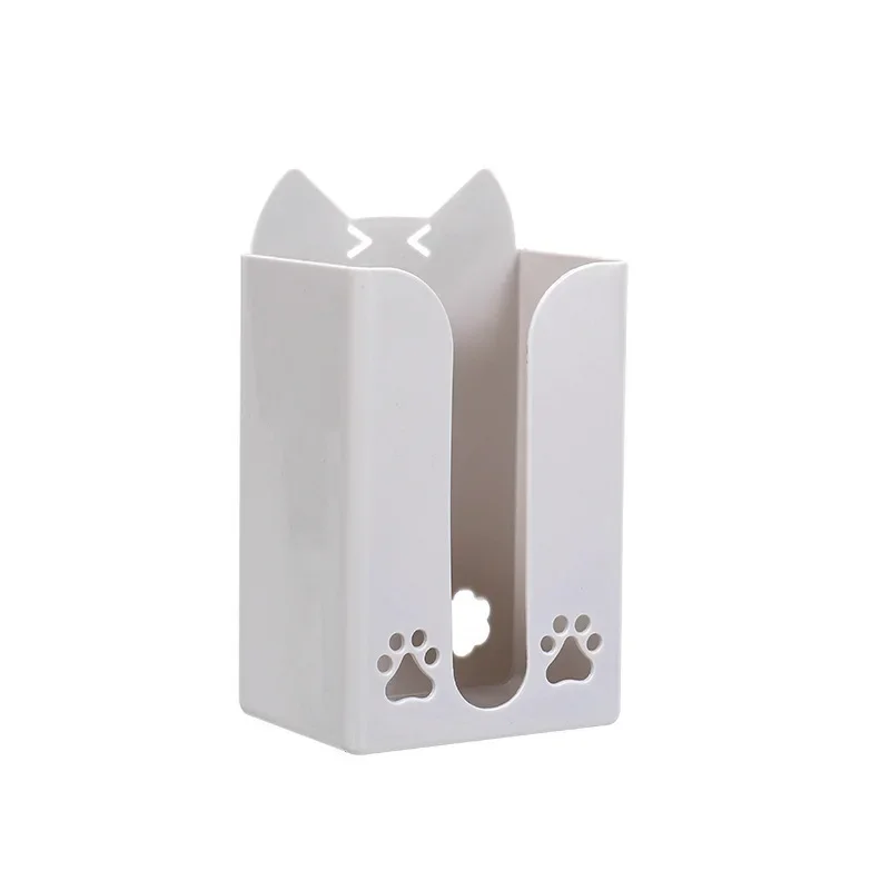 Wall Mounted Tissue Box Cute Cartoon Paper Holder Punch-Free Tissue Racks Kitchen Napkin Storage Rack Bathroom Toilet Accessorie