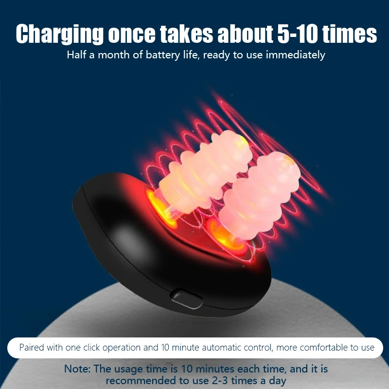 스마트 적외선 코 마사지 비염 광선 요법 장치, 레이저 비인두 케어, 코 가려움 완화 진정 장치