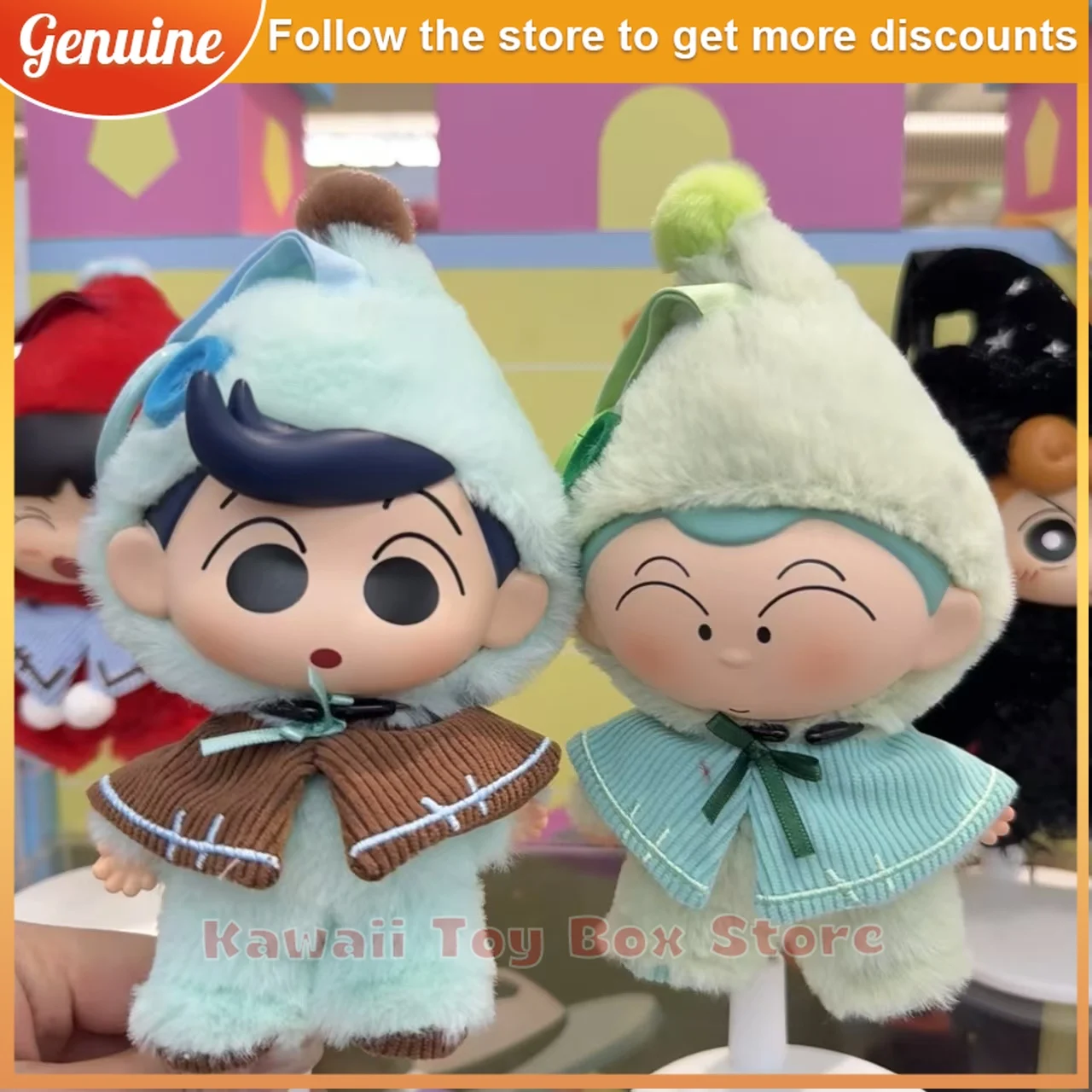 Genuine Sopfun Crayon Shinchan Blind Box Vinyl Doll 9pcs
