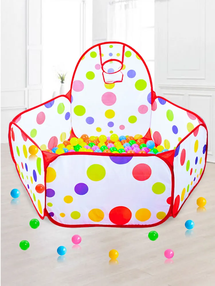 Piscine à balles océanique pour enfants avec panier de basket-ball, jouet de piscine Bobo 0.9M (hors balle)