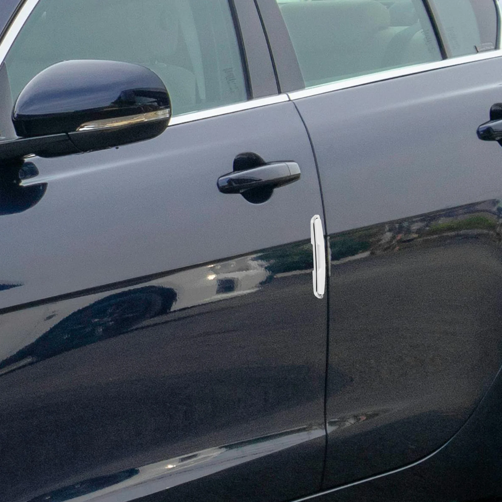 

4 Pcs Car Door Guard Anti Collision Strip Door Edges Guards Auto Bumper Trim Protector White Vehicle Scratch