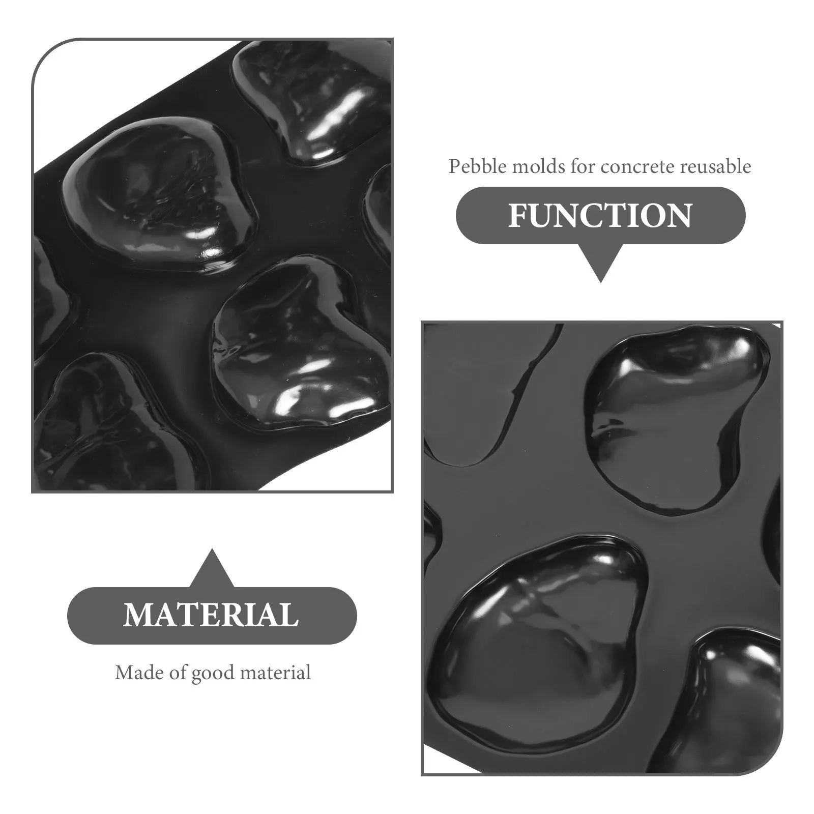 

Plastic Pebble Mold Concrete Path Pavement Maker Garden Patio Lawn Yard Walkway Reusable Concrete Pebble Molds