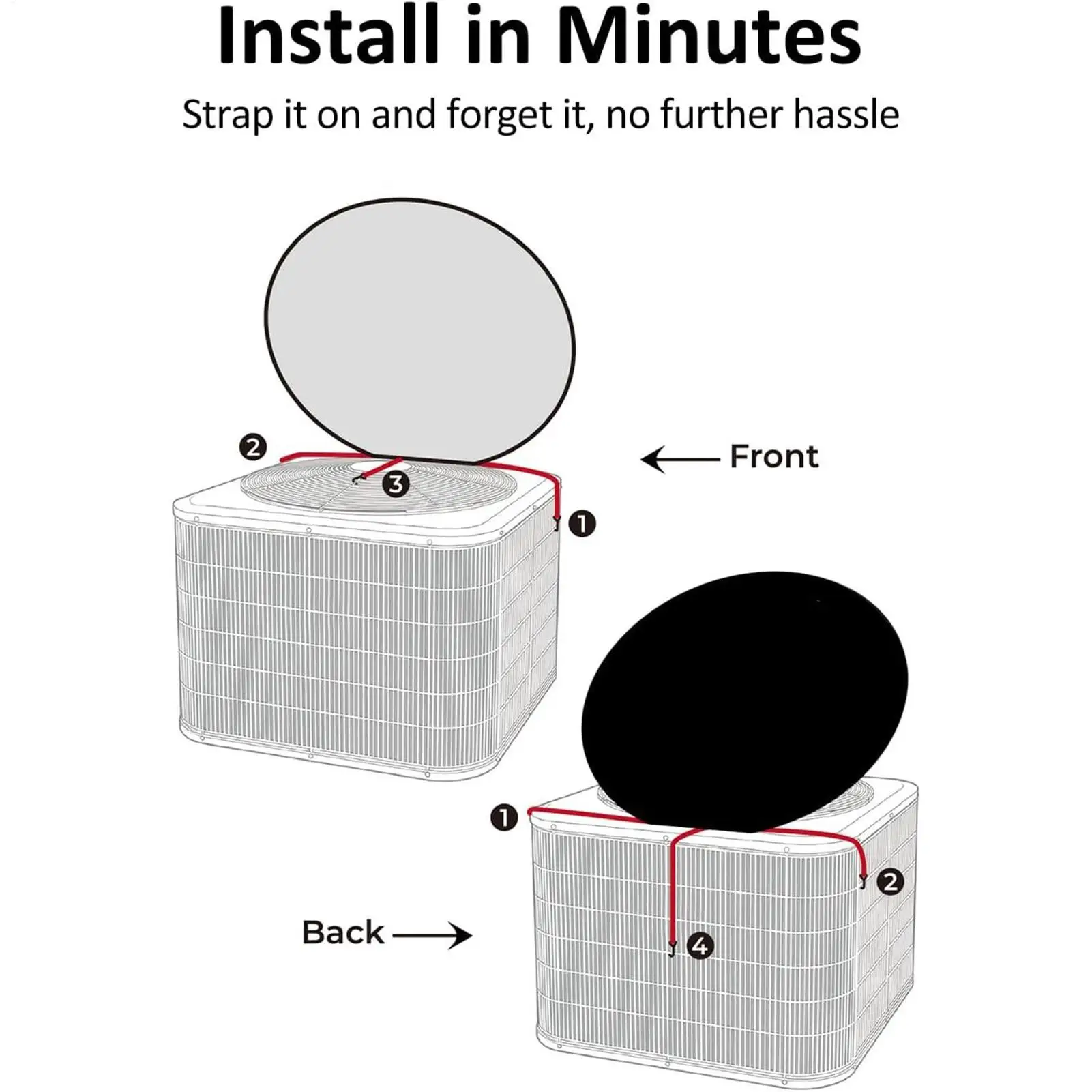 

AC Covers For Outside UV Resistant Waterproof Conditioning Top Protector Air Conditioning Top Protector For Leaves Dust Grass