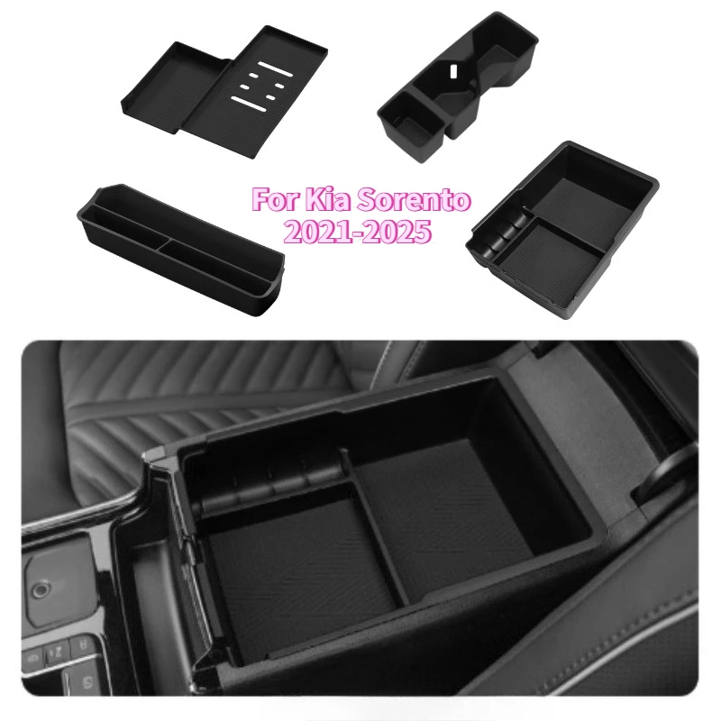 

Органайзер-подлокотник для центральной консоли Kia Sorento 2021-2025, аксессуар для интерьера автомобиля, декоративный лоток для хранения