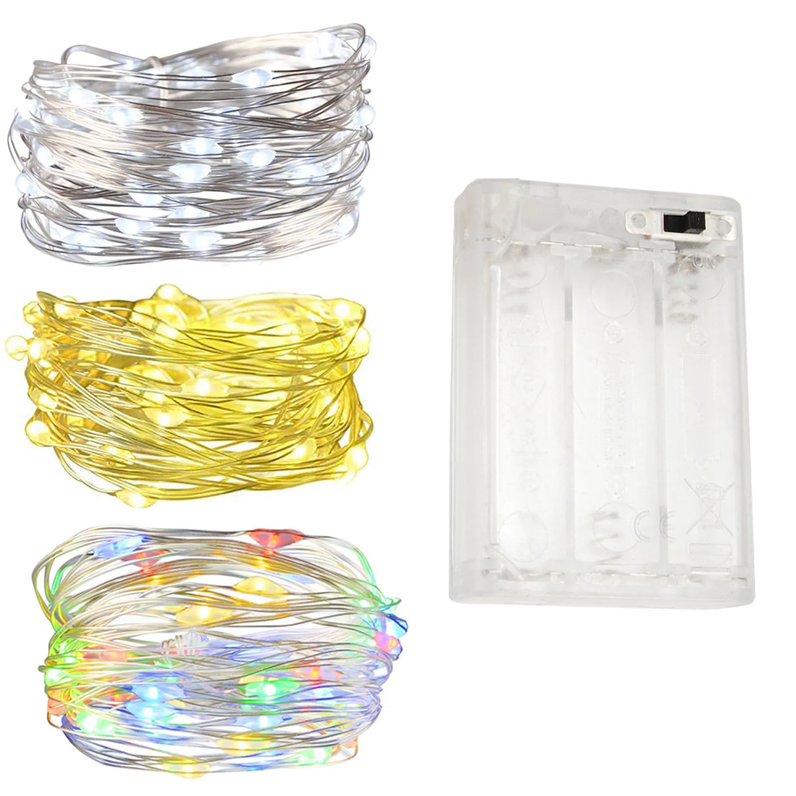 1m - 10m Fairy Lights filo di rame LED String Light alimentato a batteria per la decorazione dell\'interno della camera da letto della festa nuziale