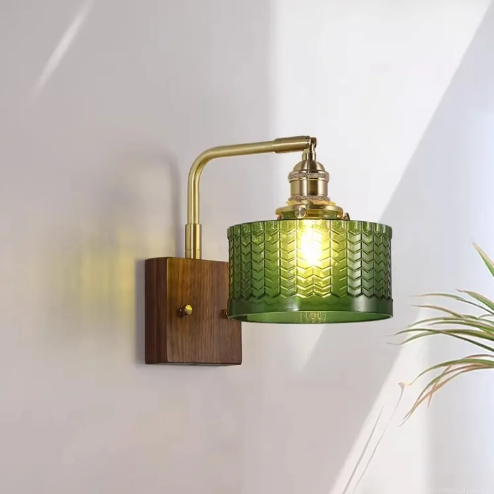 

Настенное бра в стиле ретро с интеллектуальным управлением, прикроватная лампа во французском стиле середины века для прихожей, коридора и прихожей, окружающее освещение