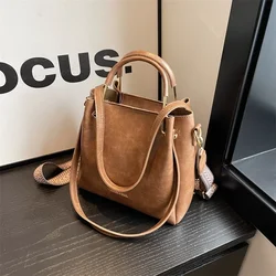 PU Solid Sewing Thread Tote Bags 2024 Brand Large Capacity Fashion Crossbody Bag Interior Pocket Zipper Women's Shoulder Bag