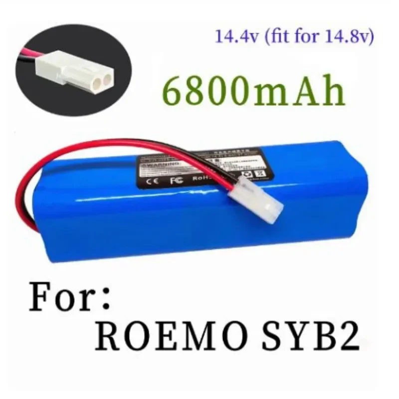 

100% batteria originale 6800mAh INR18650 M26-4S2P per aspirapolvere Robot ROEMO SYB2 sostituire la batteria