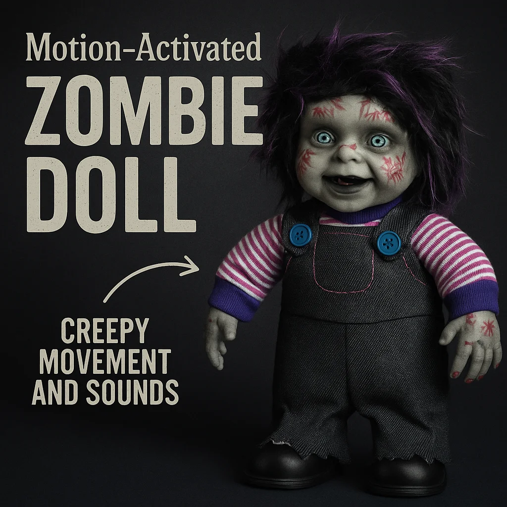 

Halloween Creepy Doll Scary Voice-Activated Induction Walking Horror Possessed Doll With Sound Halloween Prop For Haunted House