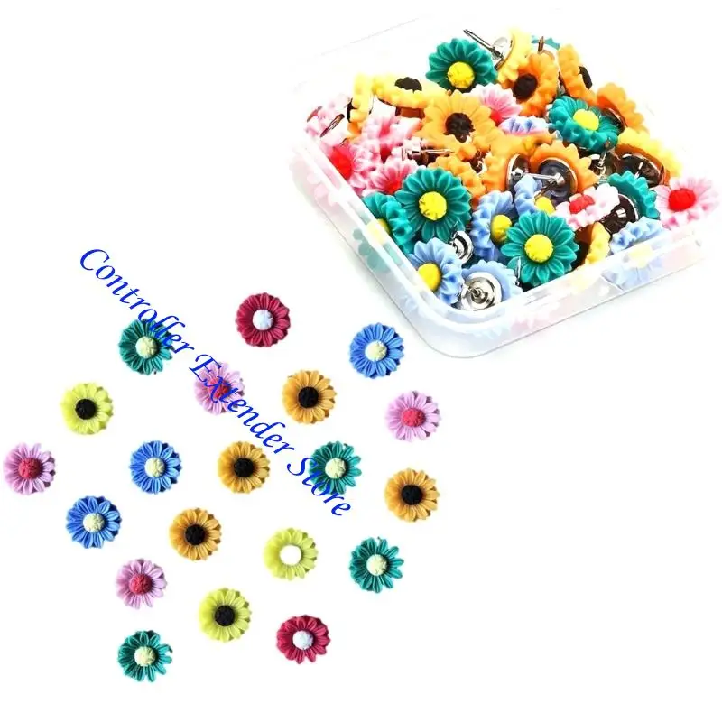 N84b عباد الشمس دبابيس دبابيس Cork Cork Board Thumb Toot