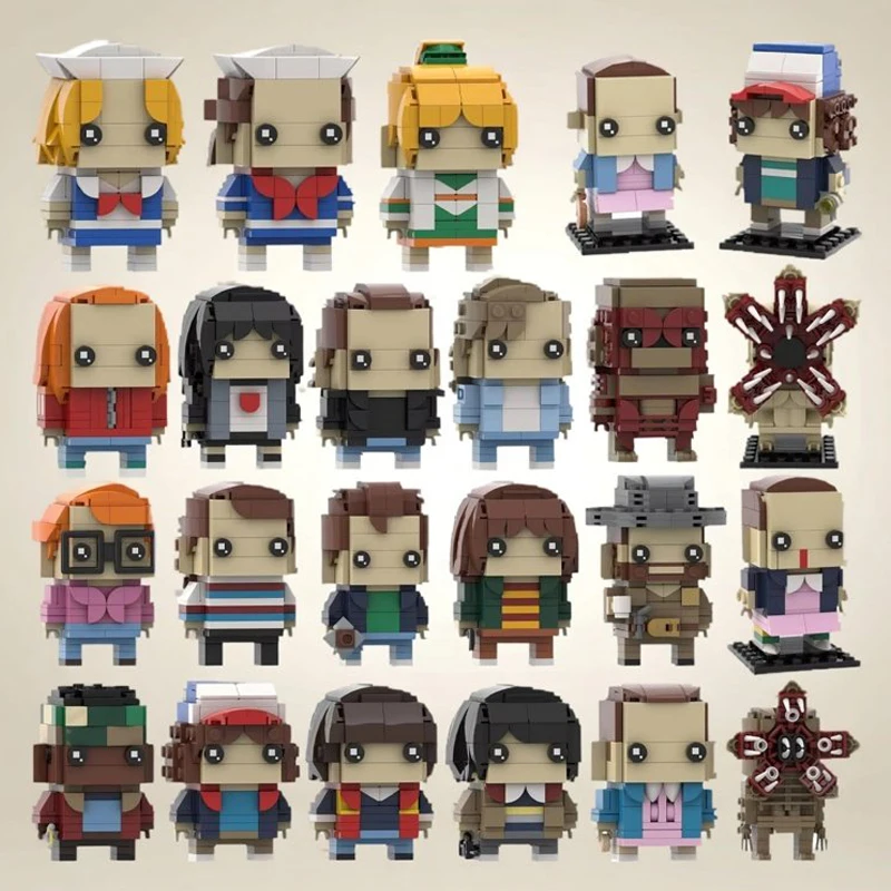 Popular TV Movie Series Action Figure Mike Dustin Eleven Doll Building Blocks MOC Kids Toys Gift Strangers Horror Monster Model