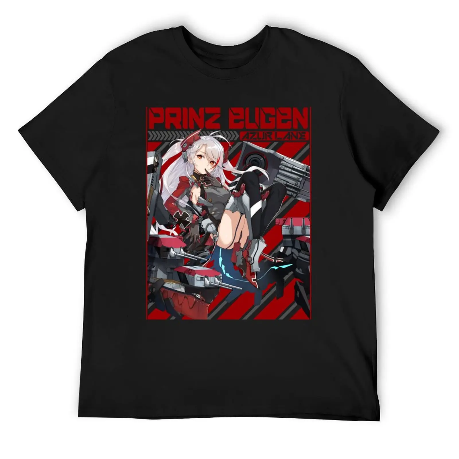 AZUR LANE PRINZ EUGEN T-Shirt korean fashion boys animal print graphics Men's t shirts