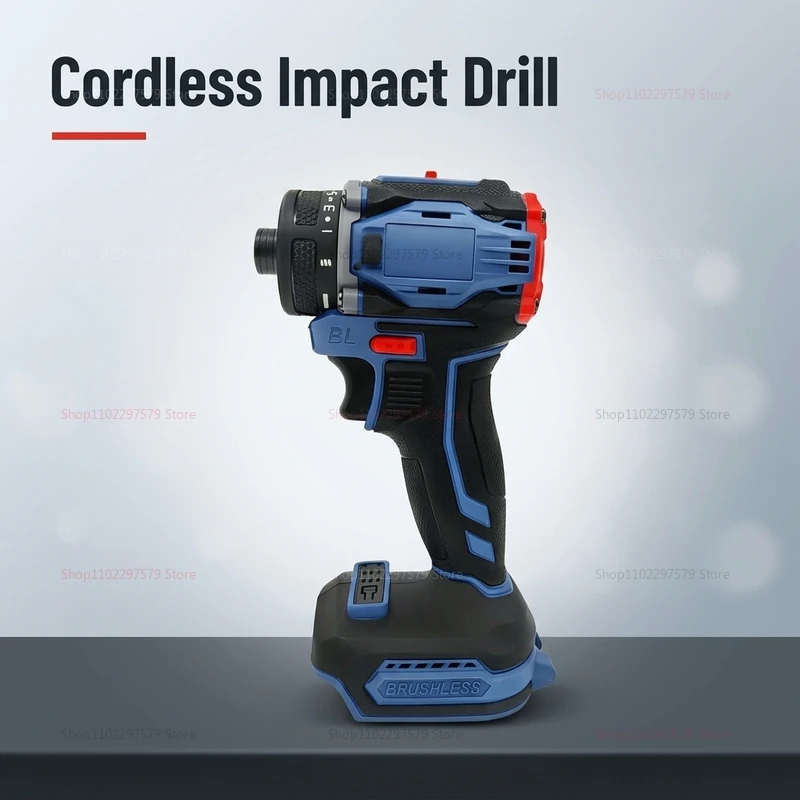 Brushless Electric Screwdriver Cordless Two Speed Drill for Home DIY and Professional Projects No Battery Included Compact