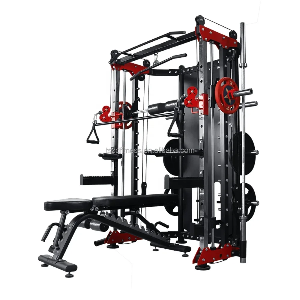 Pin Load Selection Machine, Gym Smith Machine Pin Load Selection Machines Power Rack Multifunctional Smith Machine Trainer