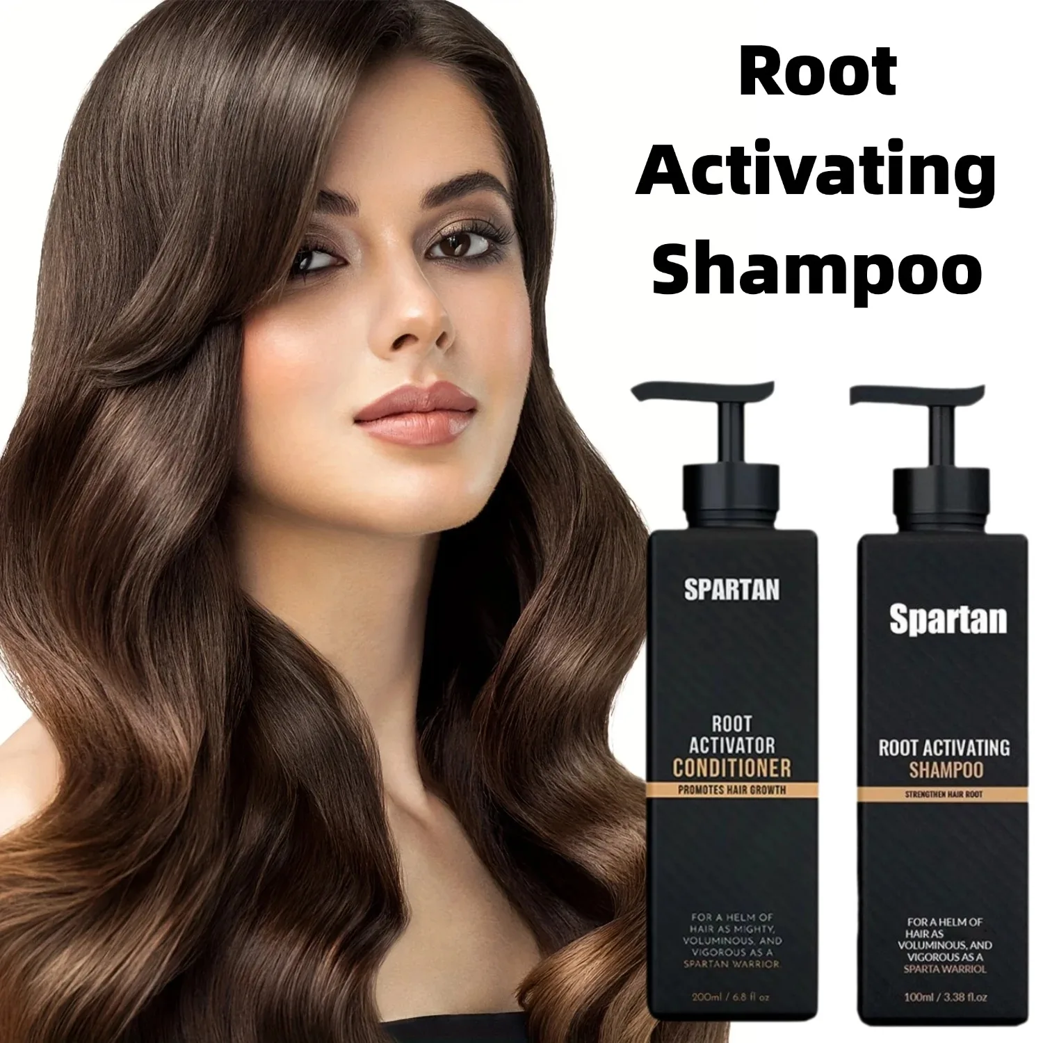 

Spartan Root Activator Shampoo Reduce Hair Loss Strengthening Shampoo Nourishing Repairing & Fluffy Oil Control Conditioner
