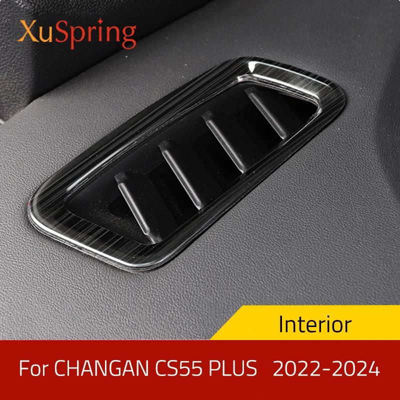 For CHANGAN CS55 Plus 2022-2024 Car A Pillar Air Outlet Bezel Trim Cover Frame Stickers Garnish Decorative Styling