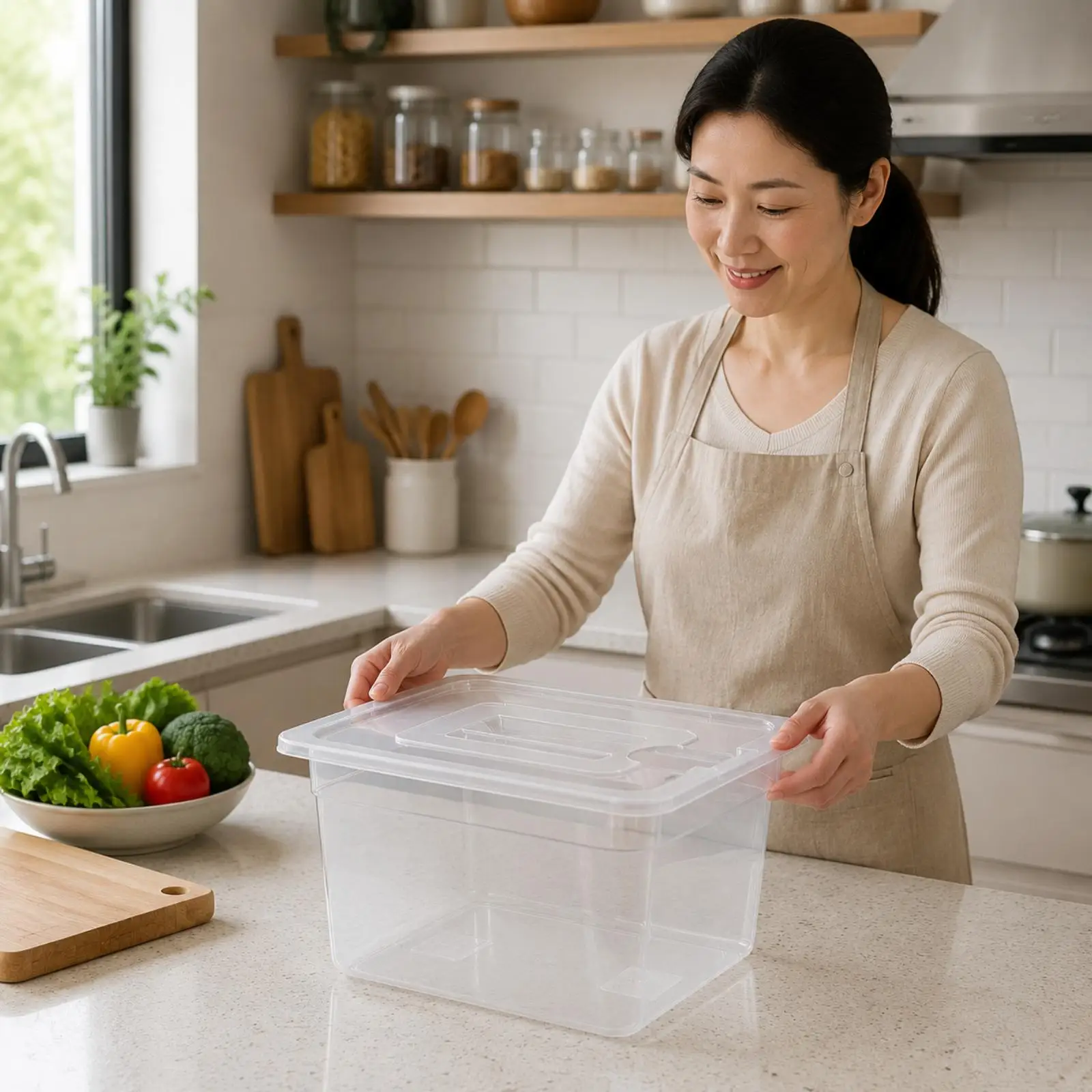 Sous Vide Container Small Kitchen Appliances Sous Vide Machine Slow Cooker Container Food Storage for Beginner Home