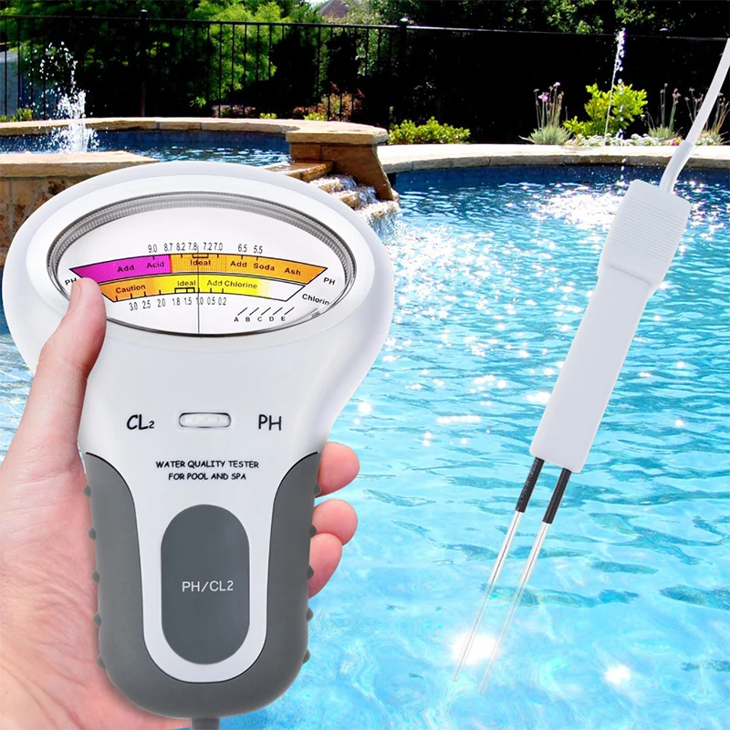 Water Quality Tester for Swimming Pool Aquarium Water PH Meter Swimming Pool Water Quality Tester Aquarium