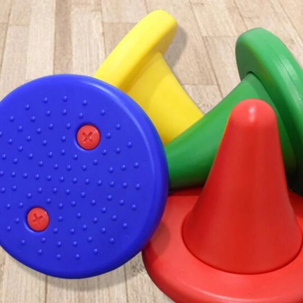 

Flexible Single Stool For Kids Plastic Children'S Training Chair Enhancing Brain Development Classroom Red Color