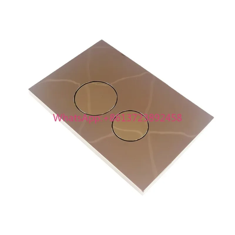 Double Flush Button 304 Stainless Steel Rose Gold Hidden Wall Mount Modern Design Bathroom Water Tank Toilet Flush Board