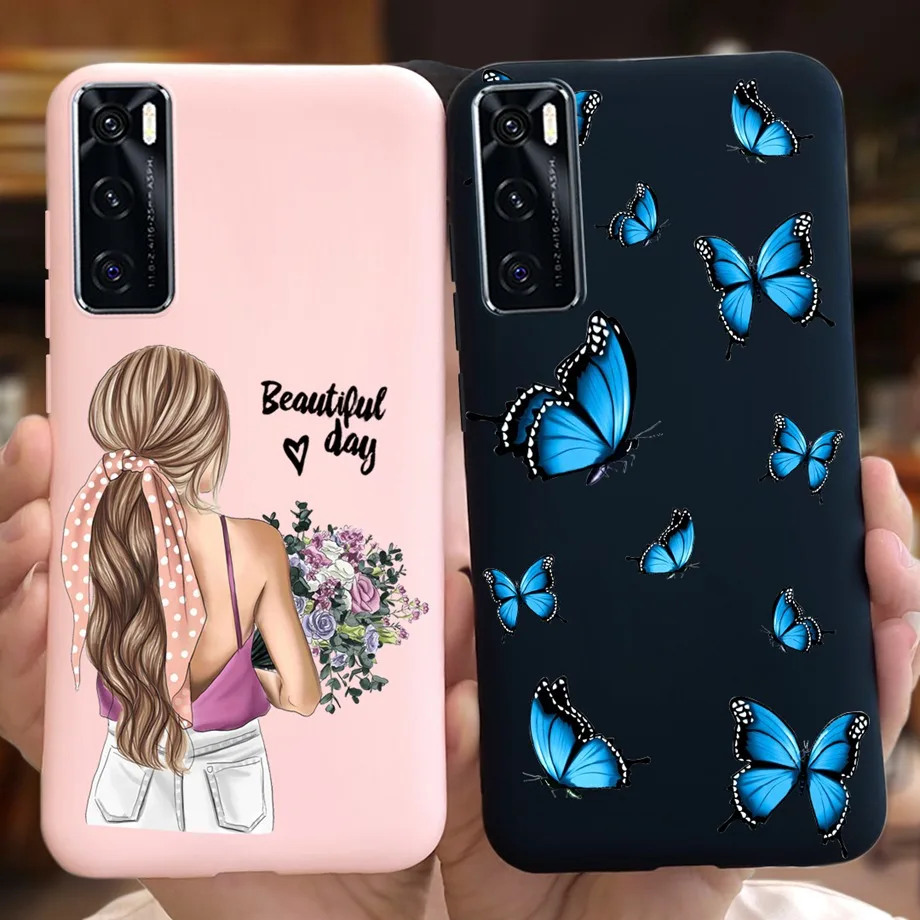 For Vivo Y70 Case 6.44'' Fashion Girls Soft TPU Silicone Back Cover For Vivo Y70 2020 Y 70 With NFC Phone Cases for vivoY70 Bag