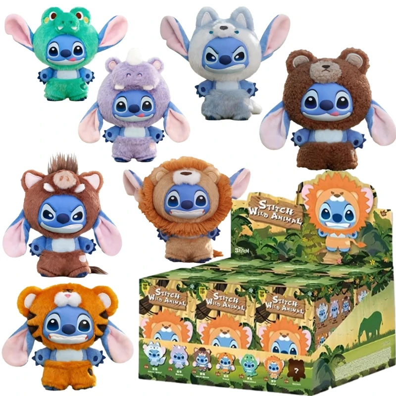 

Виниловая трендовая серия Stitch Wild Animal, сюрприз, слепая коробка, кукла, подвеска, украшения, декоративные подарки на праздник, день рождения