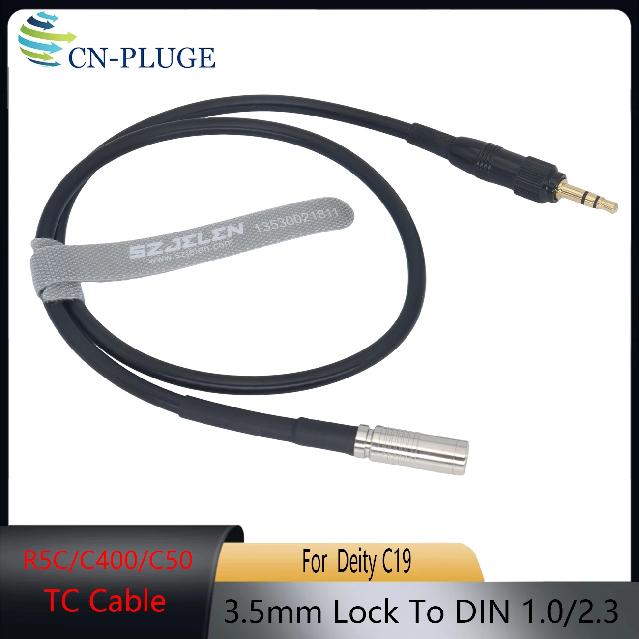 For Canon R5C, C400, C50 Cameras Deity C19 Time Code Line 3.5mm Lock To Din1.0/2.3, Deity TC-1 Time Code Box Time Synchronizer